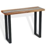 vidaXL Konzolový stolík, teakové drevo, 100x35x75 cm – Obrázok 5