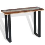 vidaXL Konzolový stolík, teakové drevo, 100x35x75 cm – Obrázok 6