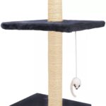 vidaXL Škrabadlo pre mačky so sisalovými stĺpikmi 260 cm, tmavomodré – Obrázok 6