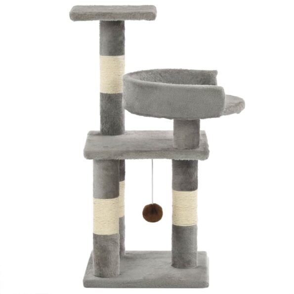 VXL8718475600077_g_en_hd_2.jpg vidaXL Škrabadlo pre mačky so sisalovými stĺpikmi 65 cm sivé – Obrázok 3