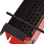 vidaXL Lis na papierové brikety, oceľ 34x14x14 cm, čierno červený – Obrázok 3