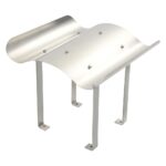 vidaXL Komínová strieška z nehrdzavejúcej ocele, strieborná – Obrázok 3