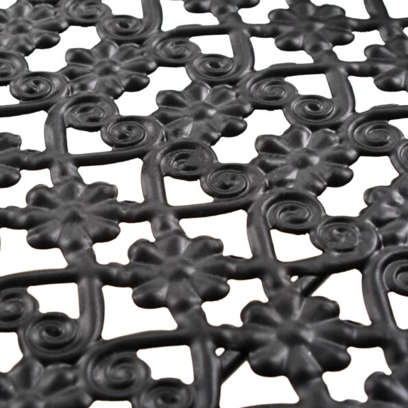 vidaXL Skladací čajový stolík čierny 58x35x72 cm kovový vintage štýl – Obrázok 7