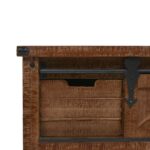 vidaXL Konzolový stolík z jedľového dreva 131x35,5x75 cm hnedý – Obrázok 8
