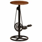 vidaXL Barové stoličky 2 ks, mangový masív – Obrázok 8