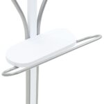 vidaXL Stojan na oblek 45x35x107 cm, biely – Obrázok 6