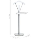 vidaXL Stojan na oblek 45x35x107 cm, biely – Obrázok 8