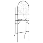 vidaXL Regál nad WC, čierny 60x33x174 cm – Obrázok 4