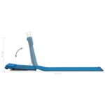 vidaXL Skladacie plážové podložky 2 ks, oceľ a látka, modré – Obrázok 12