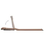 vidaXL Skladacie plážové podložky 2 ks, oceľ a látka, hnedé – Obrázok 6