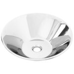 vidaXL Umývadlo 42x14 cm keramické strieborné – Obrázok 2