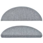 vidaXL 15 ks Nášľapy na schody bledosivé 65x24x4 cm – Obrázok 4