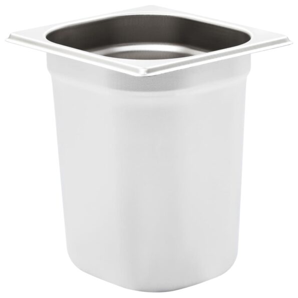 vidaXL Gastronádoby 8 ks, GN 1/6, 200 mm, nehrdzavejúca oceľ – Obrázok 3