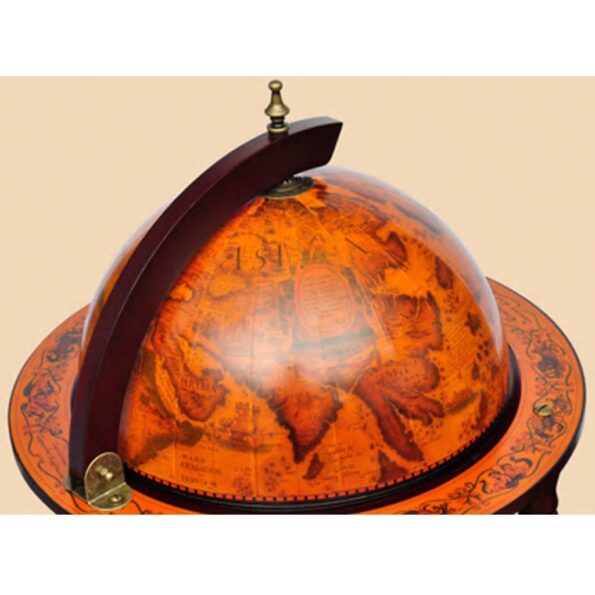 vidaXL Glóbusový bar/stojan na víno, eukalyptové drevo – Obrázok 4