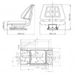 vidaXL Traktorové sedadlo s operadlom, čierne – Obrázok 6