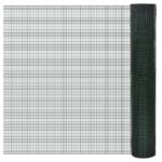 vidaXL Drôtené pletivo, pozinkované a potiahnuté PVC 10x1 m, zelené