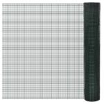 vidaXL Drôtené pletivo pozinkované a potiahnuté PVC 25x1 m zelené