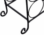 vidaXL Stojan na víno na 21 fliaš, kovový – Obrázok 4