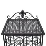 vidaXL Stojan na víno na 28 fliaš, kovový – Obrázok 5