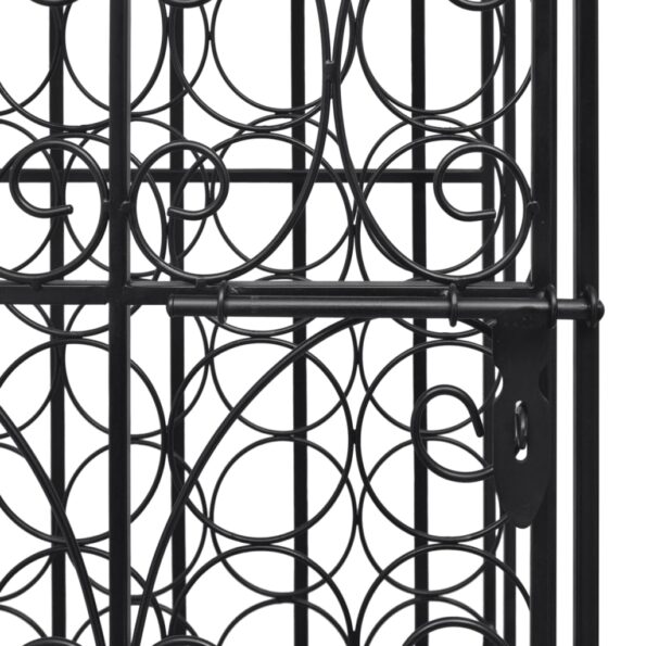 vidaXL Stojan na víno na 28 fliaš, kovový – Obrázok 6