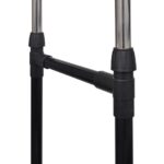 vidaXL Nastaviteľný vešiak na oblečenie 4 kolieska 2 závesné koľajnice – Obrázok 4