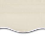 vidaXL Tieniaca plachta na markízu, krémová 4x3 m (bez rámu) – Obrázok 4