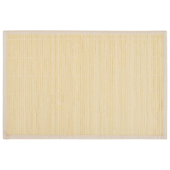 Bambusové prestieranie, 6 ks, 30 x 45 cm, prírodné – Obrázok 2