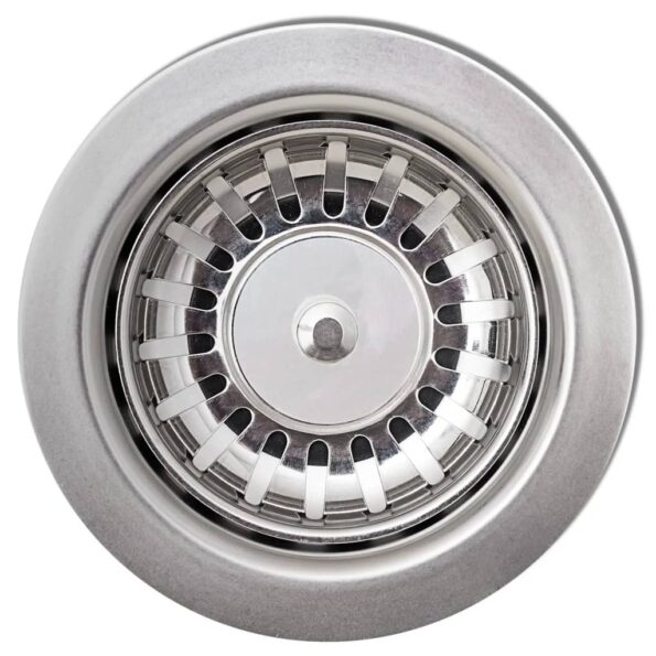 Kuchynský drez s dvomi nádržkami zo žuly sivý – Obrázok 3