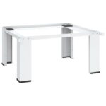 vidaXL Podstavec pod práčku, biely – Obrázok 5