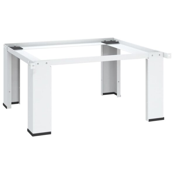 vidaXL Podstavec pod práčku, biely – Obrázok 5