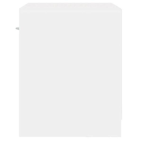 vidaXL Nočný stolík 2 ks so zásuvkou, biely – Obrázok 9