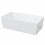 vidaXL Umývadlo biele 48x25x15 cm keramické – Obrázok 5