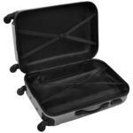 vidaXL Sada 3 škrupinových kufrov s kolieskami,strieborná 45,5/55/66cm – Obrázok 5