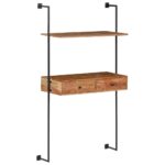 vidaXL Nástenný stôl z akáciového dreva 90x40x170 cm – Obrázok 11