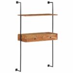 vidaXL Nástenný stôl z akáciového dreva 90x40x170 cm – Obrázok 9