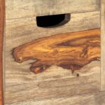 vidaXL Komoda sivá 100x30x50 cm masívne akáciaové drevo – Obrázok 3