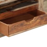 vidaXL Komoda sivá 100x30x50 cm masívne akáciaové drevo – Obrázok 8
