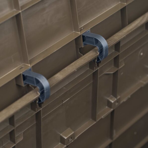 vidaXL Záhradný úložný box hnedý 280 l – Obrázok 2