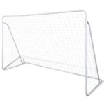 vidaXL Futbalové bránky oceľové 2 ks 240x90x150 cm – Obrázok 2