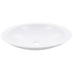 vidaXL Umývadlo z minerálneho/mramoroveho odliatku 59,3x35,1x10,7 cm biele – Obrázok 2