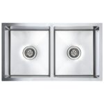 vidaXL Ručne vyrobený kuchynský drez, nehrdzavejúca oceľ – Obrázok 2