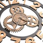 vidaXL Nástenné hodiny zlaté a čierne 58 cm kovové – Obrázok 6