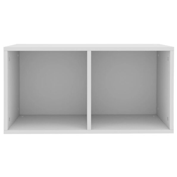 vidaXL Úložný box na vinyly, biely 71x34x36 cm, kompozitné drevo – Obrázok 4