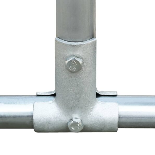 vidaXL Vonkajšia klietka pre sliepky 2,75x4x1,92 m, pozinkovaná oceľ – Obrázok 4