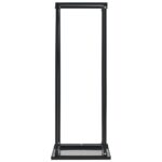 vidaXL Stojan na krbové drevo s podstavcom, čierny 37x37x113 cm, oceľ – Obrázok 3