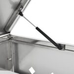 vidaXL Prístrešok na trojitý odpadkový kôš nehrdzavejúca oceľ 240 l – Obrázok 8