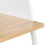 vidaXL Stôl biely a dubový 90x60x88 cm – Obrázok 6