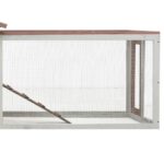 vidaXL Králikáreň, mokka 310x70x87 cm, borovicový a jedľový masív – Obrázok 7