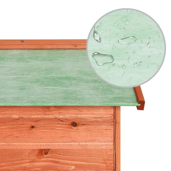 vidaXL Garáž na robotickú kosačku 72x87x50 cm jedľový masív – Obrázok 8