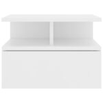 vidaXL Nástenné nočné stolíky 2ks, biele 40x31x27 cm, kompozitné drevo – Obrázok 4